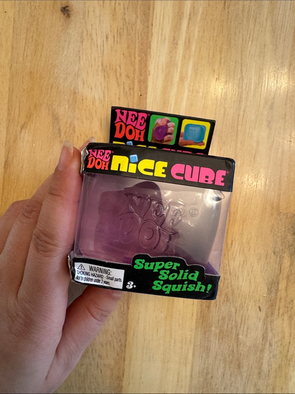 Needoh Nice Cube Purple Super Solid Squish